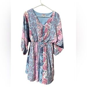 ANDREE BY UNIT Blue Fabric Detail